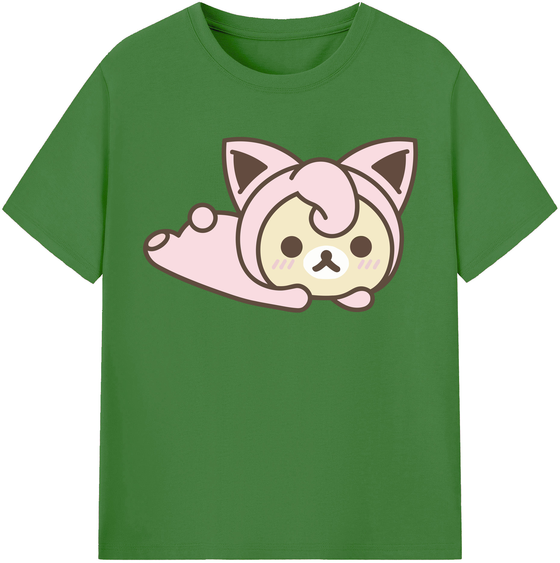 （画像用） リラックマ リラックマ キイロイトリ Rilakkuma Korilakkuma Kiiroitori レディースカジュアルプリントTシャツ（綿100％）